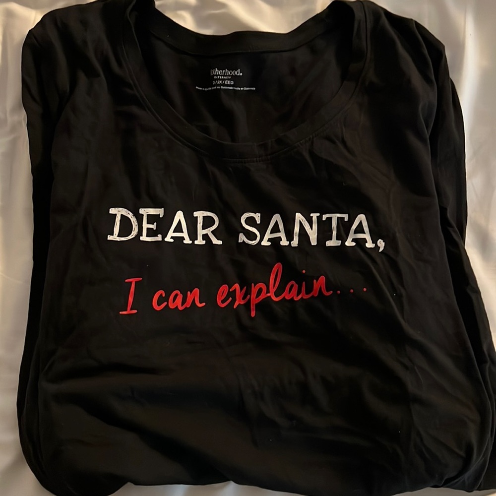 Maternity Christmas long sleeve shirt